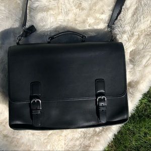 Stunning black leather Coach briefcase